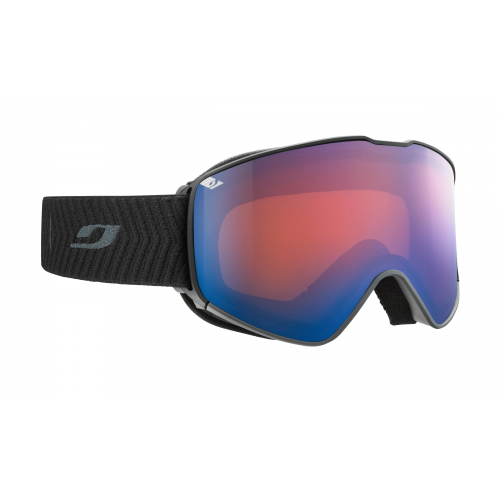 Julbo J7611 Herren-Skibrille Vollrand Monoscheibe Kunststoff-Gestell, schwarz