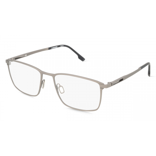 Rodenstock R7151 Herren-Brille inkl. Gläser Vollrand Eckig Metall-Gestell 55mm/18mm/140mm, schwarz