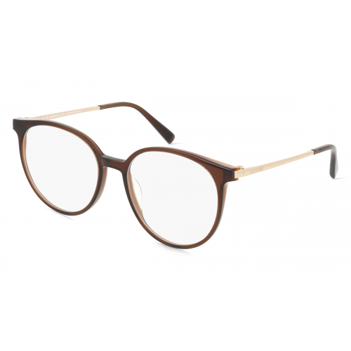 Bogner 2018 Damen-Brille inkl. Gläser Vollrand Rund Acetat-Gestell 53mm/17mm/135mm, braun