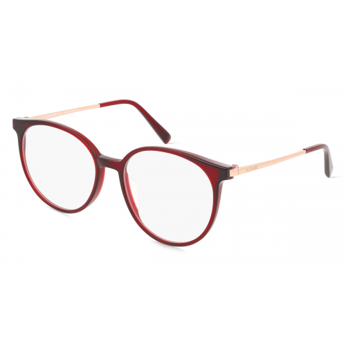 Bogner 2018 Damen-Brille inkl. Gläser Vollrand Rund Acetat-Gestell 53mm/17mm/135mm, rot