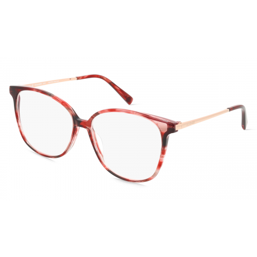 Bogner 2020 Damen-Brille inkl. Gläser Vollrand Eckig Acetat-Gestell 55mm/14mm/135mm, rot