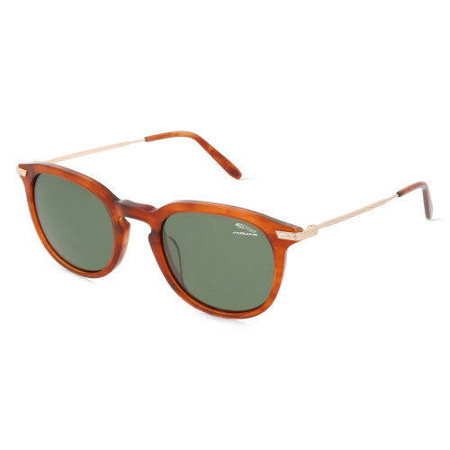 Jaguar J 7281 Herren-Sonnenbrille Vollrand Rund Acetat-Gestell, braun