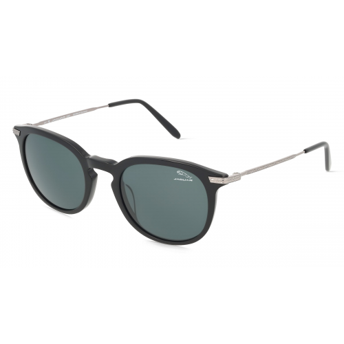 Jaguar J 7281 Herren-Sonnenbrille Vollrand Rund Acetat-Gestell, schwarz