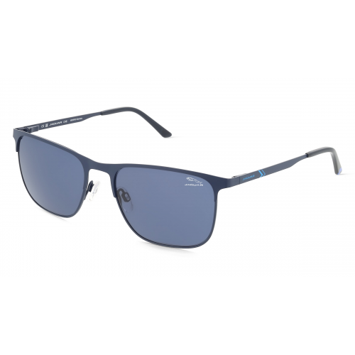 Jaguar J 7510 Herren-Sonnenbrille Vollrand Eckig Edelstahl-Gestell, blau