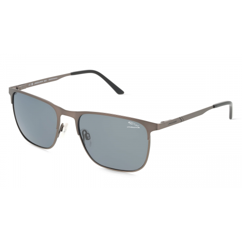 Jaguar J 7510 Herren-Sonnenbrille Vollrand Eckig Edelstahl-Gestell, grau