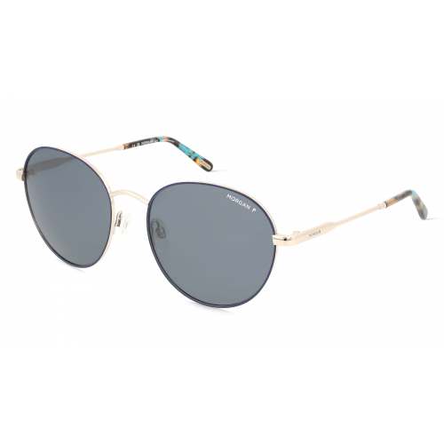 Morgan MO 7381 Damen-Sonnenbrille Vollrand Rund Edelstahl-Gestell, gold