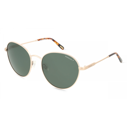 Morgan MO 7381 Damen-Sonnenbrille Vollrand Rund Edelstahl-Gestell, gold