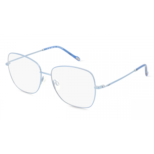 JOOP! 3334 Damen-Brille inkl. Gläser Vollrand Eckig Edelstahl-Gestell 55mm/15mm/140mm, blau