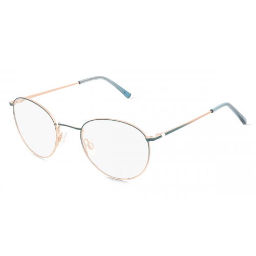 HUMPHREY’S eyewear 582273 Unisex-Brille inkl. Gläser Vollrand Panto Metall-Gestell 48mm/18mm/140mm, gold