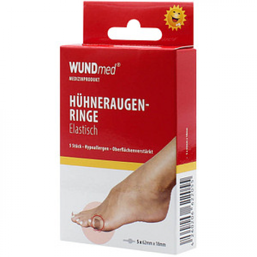 WUNDmed® Hühneraugen-Druckschutzringe transparent 1,8 x 6,2 cm, 5 St.