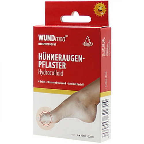 WUNDmed® Hühneraugen-Pflaster transparent 2,2 x 4,6 cm, 6 St.