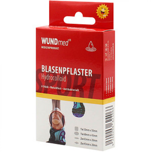 WUNDmed® Blasenpflaster Sport transparent, 6 St.