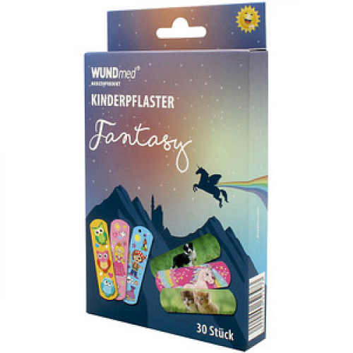 WUNDmed® Pflaster Fantasy bunt 1,9 x 6,3 cm, 30 St.