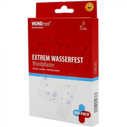 WUNDmed® Pflaster Extrem Wasserfest weiß, 20 St.