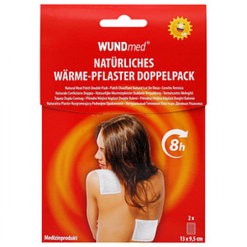 WUNDmed® Wärmepflaster weiß 9,5 x 1,3 cm, 2 St.