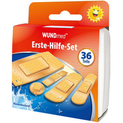 WUNDmed® Pflaster Erste-Hilfe-Set beige, 36 St.