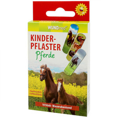 WUNDmed® Pflaster Pferde bunt 1,9 x 6,3 cm, 10 St.