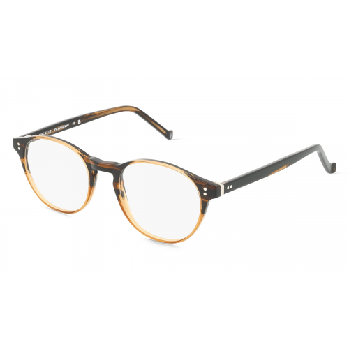 Hackett HE 218 Herren-Brille inkl. Gläser Vollrand Oval Acetat-Gestell 48mm/19mm/145mm, braun