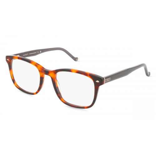 Hackett 339 Herren-Brille inkl. Gläser Vollrand Eckig Acetat-Gestell 52mm/21mm/145mm, braun