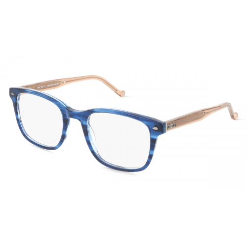 Hackett 339 Herren-Brille inkl. Gläser Vollrand Eckig Acetat-Gestell 52mm/21mm/145mm, blau