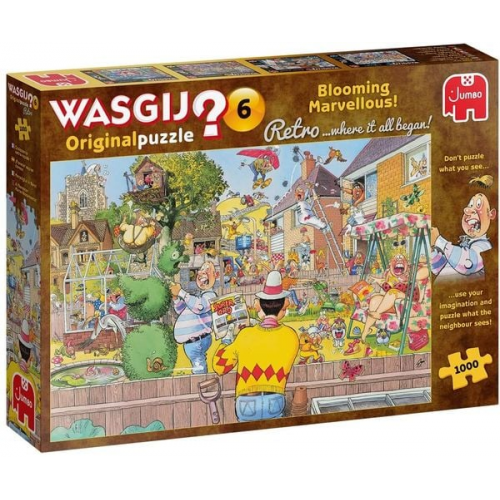 Jumbo Spiele - Wasgij Retro Original 6 - Blühende Pracht!, 1000 Teile