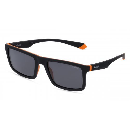 Polaroid PLD 2134/S Herren-Sonnenbrille Vollrand Eckig Acetat-Gestell, schwarz