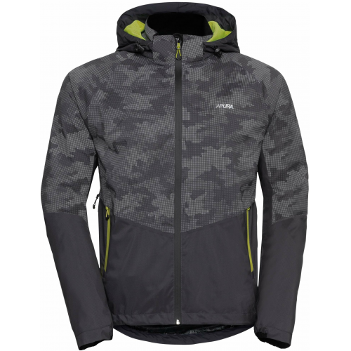 Apura Herren Regenjacke Barrier 4.0 S dark grey/reflective