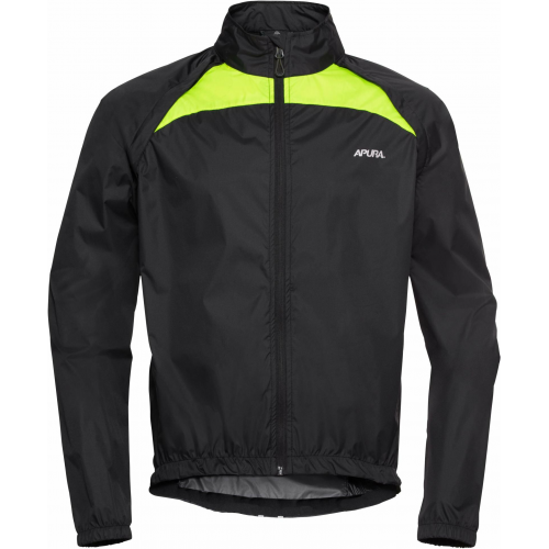 Apura Herren Windbreaker Zip Windbreaker 3XL schwarz/lime