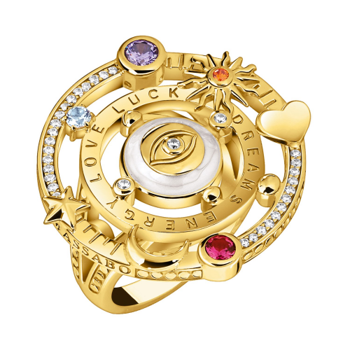 Thomas Sabo TR2445-565-7 Damenring im Kosmischen Design Goldfarben