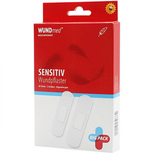 WUNDmed® Pflaster Sensitiv Hypoallergen weiß 1,9 cm, 20 St.