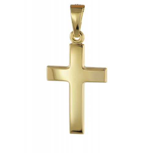 trendor 08609 Anhänger 585 Gold Kreuz 18 mm