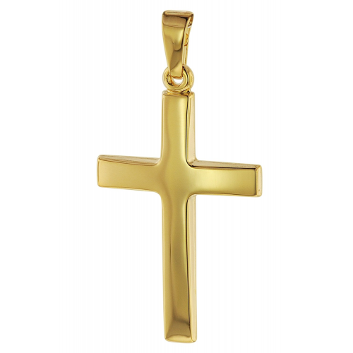 trendor 75095 Kreuz-Anhänger Gold 750 (18 Karat) 32 x 17 mm