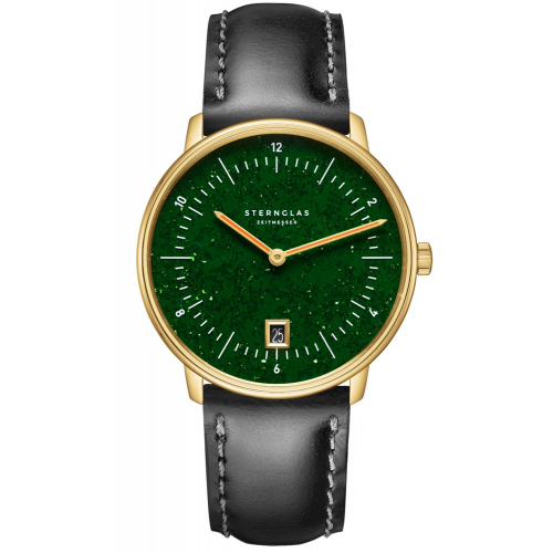 Sternglas S01-NAN41-BR04 Herrenuhr Naos Edition Aventurine Schwarz/Grün