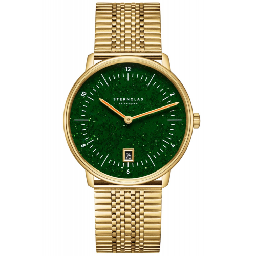 Sternglas S01-NAN41-ME09 Herrenarmbanduhr Naos Edition Aventurine Goldfarben