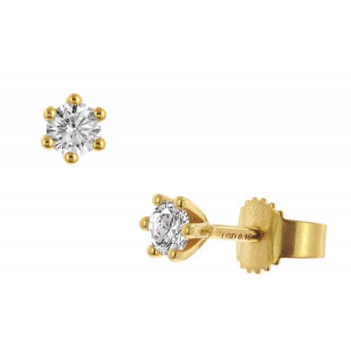 GLIZZ GL8649 Lab Grown Diamant-Ohrringe 0,3 ct. Gold 333 Brillant Ohrstecker