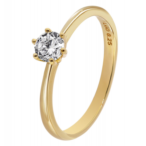 GLIZZ GL8668 Damenring mit Diamant 0,25 ct. Gold 333/8K Brillantring