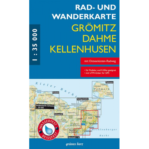 Rad- und Wanderkarte Grömitz, Dahme, Kellenhusen