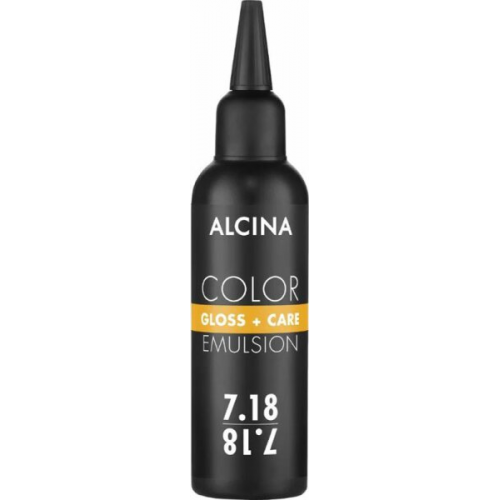 Alcina Color Gloss+Care Emulsion Haarfarbe 7.18 M.Blond-Asch-Silber Haarfarbe 100 ml