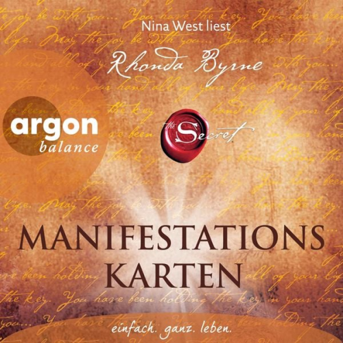 Rhonda Byrne - The Secret Manifestationskarten