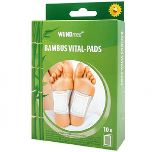 WUNDmed® Detox-Pflaster Bambus Vital-Pads weiß 6,0 x 8,0 cm, 10 St.