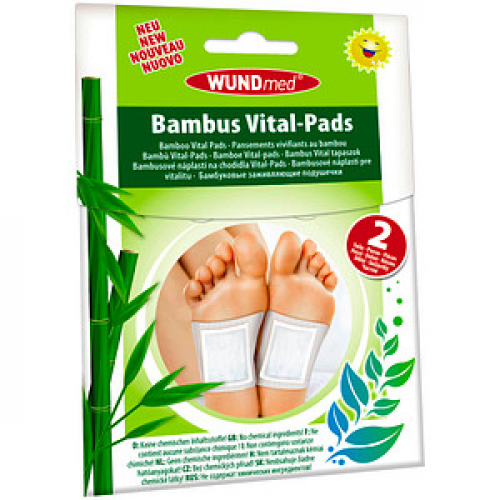 WUNDmed® Detox-Pflaster Bambus Vital-Pads weiß 6,0 x 8,0 cm, 2 St.