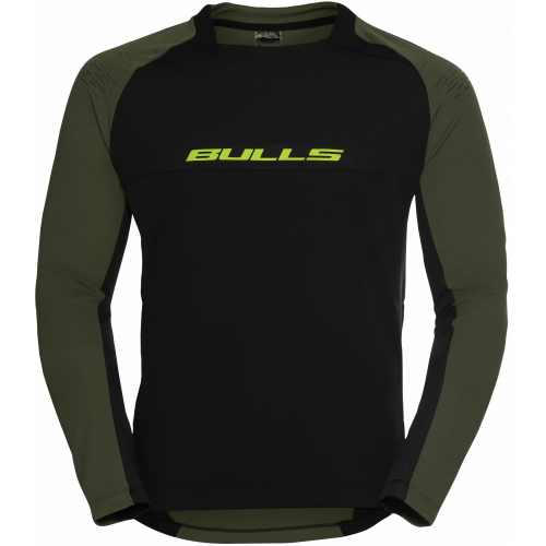 BULLS Jersey Longsleeve Freeride S Black Khaki