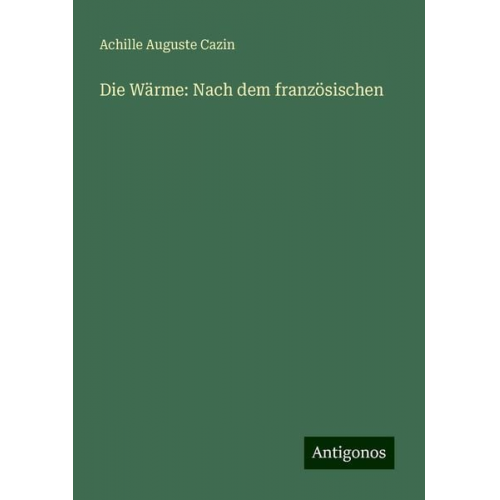 Achille Auguste Cazin - Die Wärme: Nach dem französischen