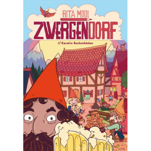 Asmodee SKED0019 - Zwergendorf, Das Zwergen-Zieh-und-Zeichenspiel, Familienspiel, Skellig Games