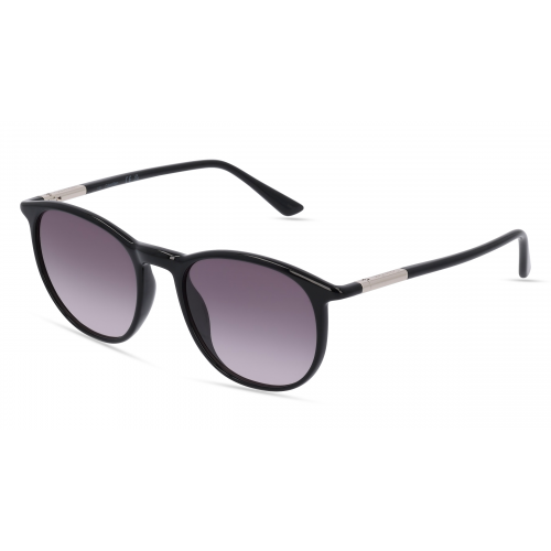 Calvin Klein CK22537S Unisex-Sonnenbrille Vollrand Oval Kunststoff-Gestell, schwarz