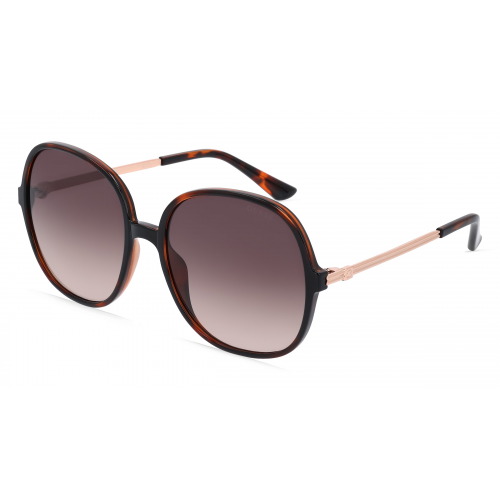 Guess GU7844 Damen-Sonnenbrille Vollrand Rund Kunststoff-Gestell, braun