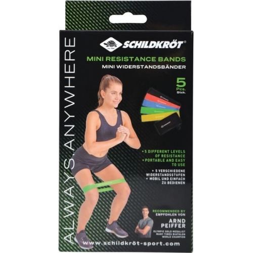 Schildkröt Fitness - Mini Resistance Band 5er Set