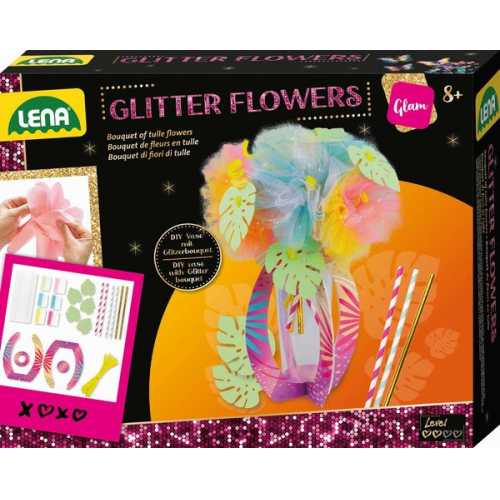 Lena - Glitter Flowers, Faltschachtel