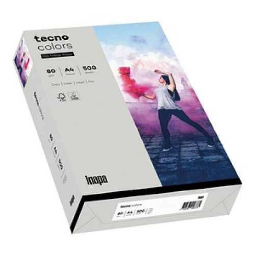 tecno Kopierpapier colors grau DIN A4 80 g/qm 500 Blatt