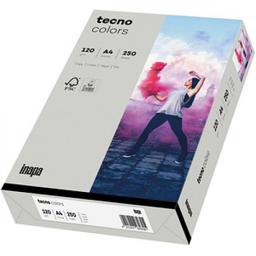 tecno Kopierpapier colors grau DIN A4 120 g/qm 250 Blatt